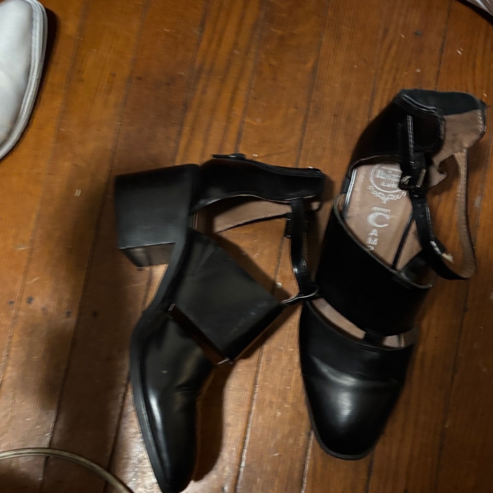 Jeffrey Campbell Black Strappy Heels